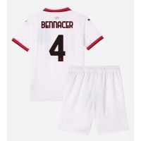 Fotballdrakt Barn AC Milan Ismael Bennacer #4 Bortedraktsett 2024-25 Kortermet (+ Korte bukser)